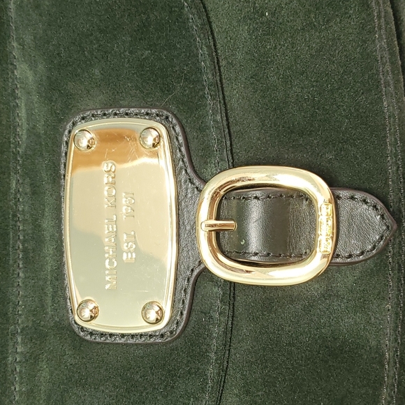 SOLD - New Michael Kors Olive / Malachite Hudson Downtown Hobo - Picture 8 of 8
